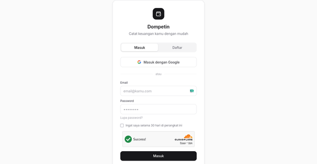 Dompetin: Aplikasi Pencatatan Keuangan yang Akhirnya Live